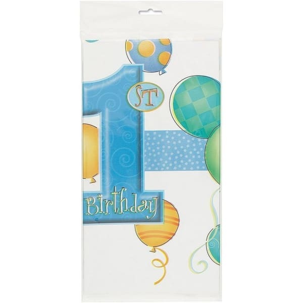 Unique Party Plastic Balloons 1st Birthday Tablecloth