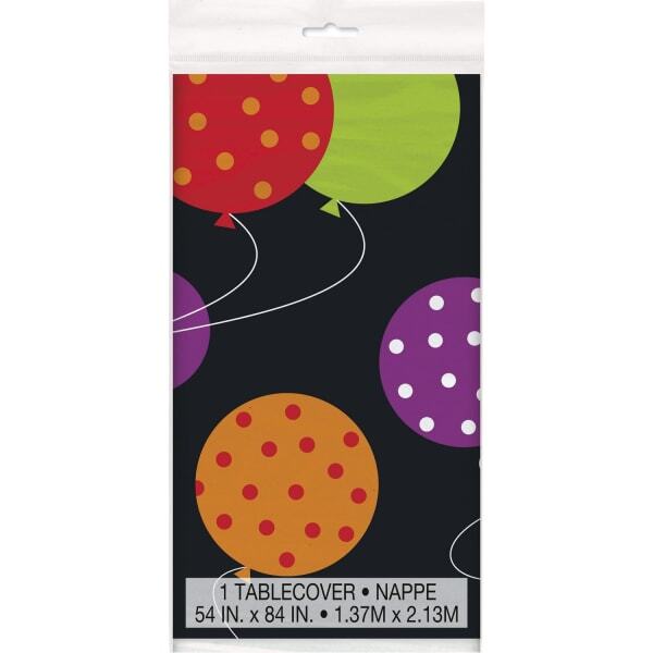 Unique Party Cheer Plastic Birthday Tablecloth