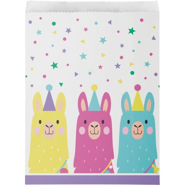 Creative Party Llama Paper Treat Bag (Pack of 10)