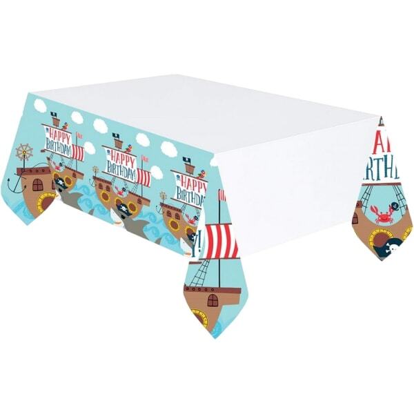 Amscan Ahoy Plastic 1st Birthday Party Table Cover