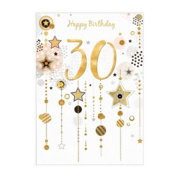 Simon Elvin Isabel Garden 30th Birthday Card (Pack of 6)