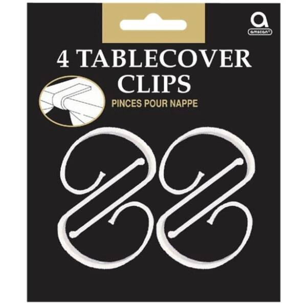 Amscan Plastic Tablecover Snap Clips (Pack of 4)