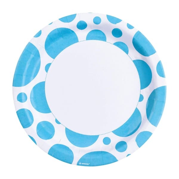 Amscan Paper Dotted Party Plates (Pack of 8)