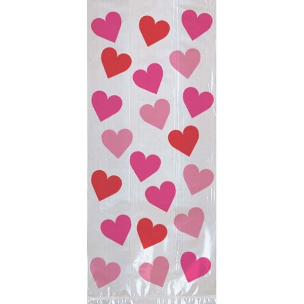 Amscan Hearts Party Bags (Pack of 20)