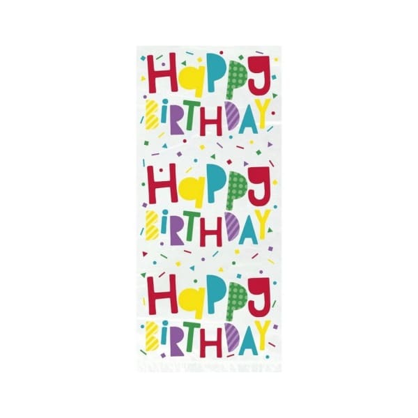 Unique Party Cellophane Happy Birthday Party Bags