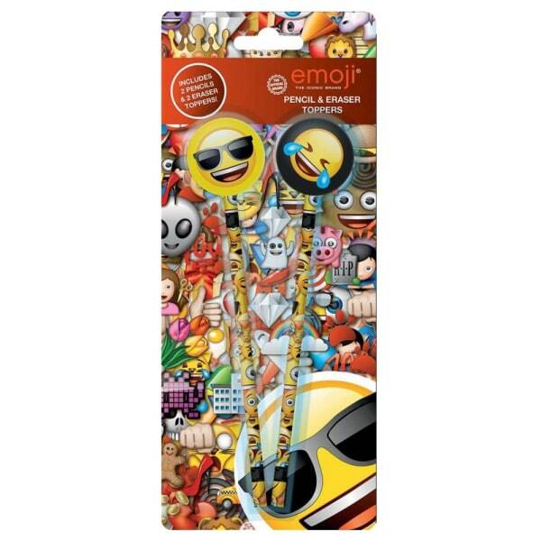 Emoji Pencil and Topper (Pack of 4)