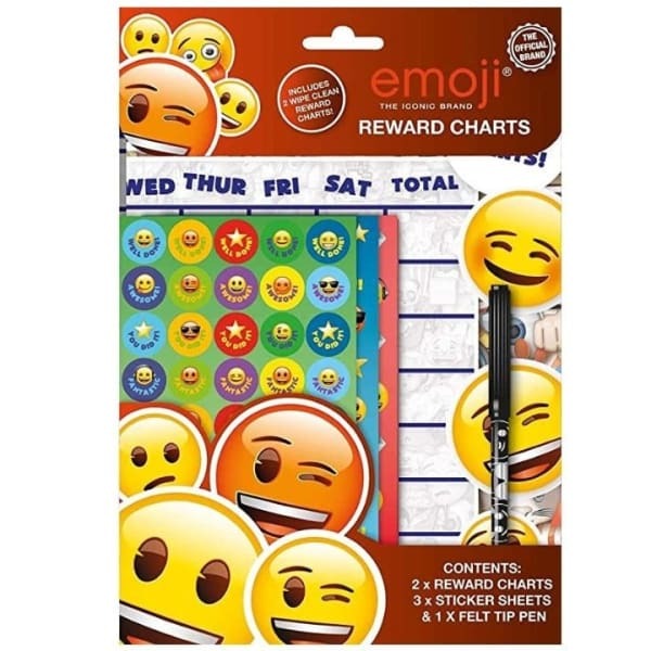 Emoji A4 Reward Sticker Chart Set