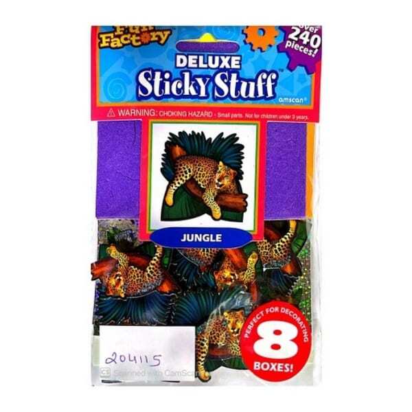 Amscan Deluxe Jungle Stickers (Pack of 240)