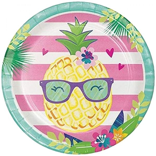 Creative Party Paper Pineapple Dinner Plate (Pack of 8)