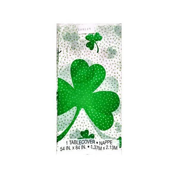 Unique Party Shamrock St Patricks Day Party Table Cover