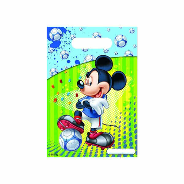 Disney Football Mickey Mouse Party Bags (Pack of 6)