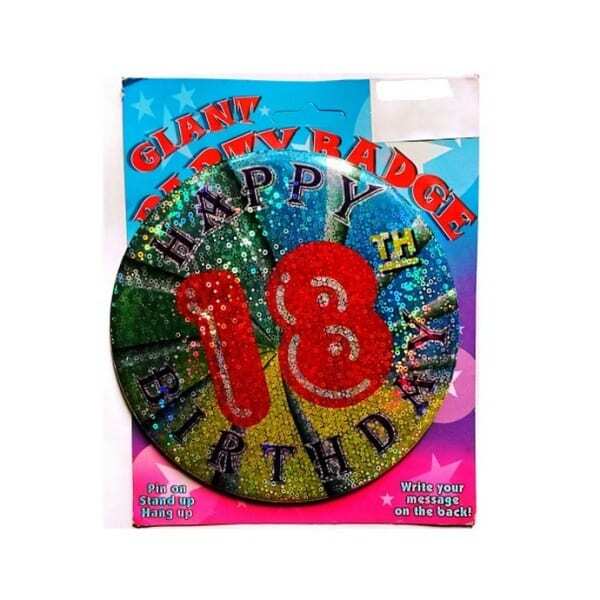 Glitter Sequins 18th Badge