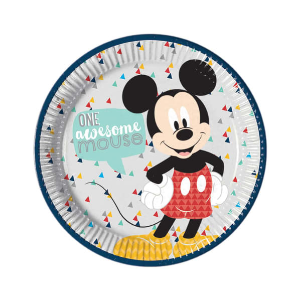 Disney Awesome Mickey Mouse Party Plates (Pack of 8)