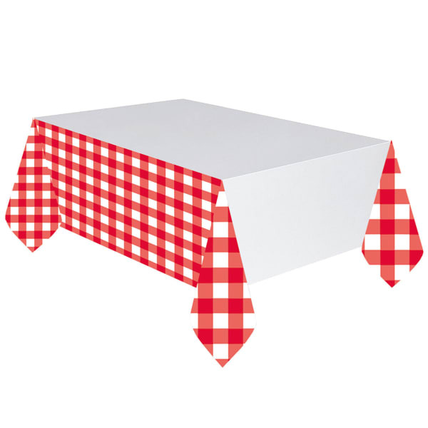 Amscan Plastic Gingham Party Table Cover