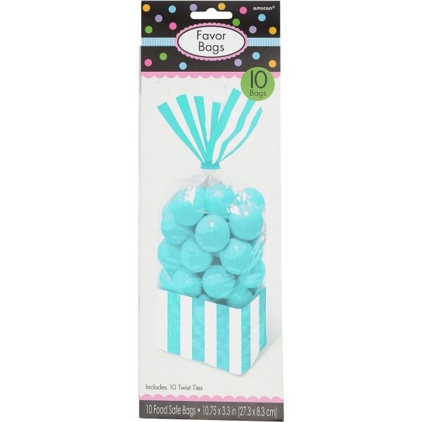 Amscan Striped Treat Bag (Pack of 10)