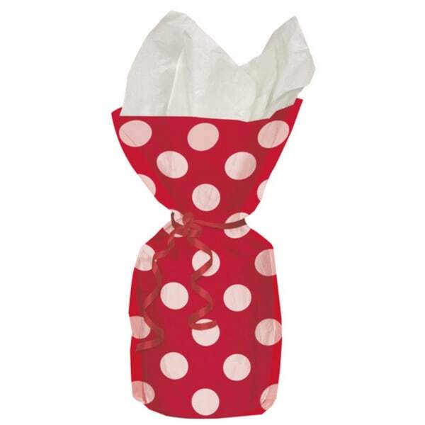 Unique Party Polka Dot Cello Party Bags (Pack Of 20)