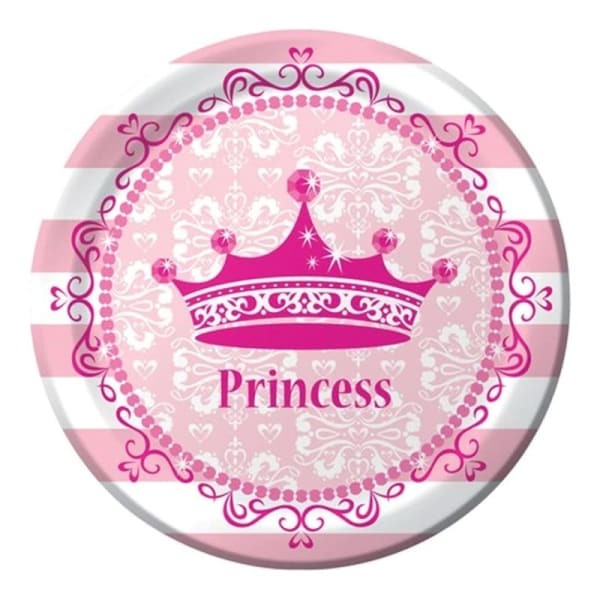 Creative Party Princess Royalty Dinner Plate (Pack of 8)