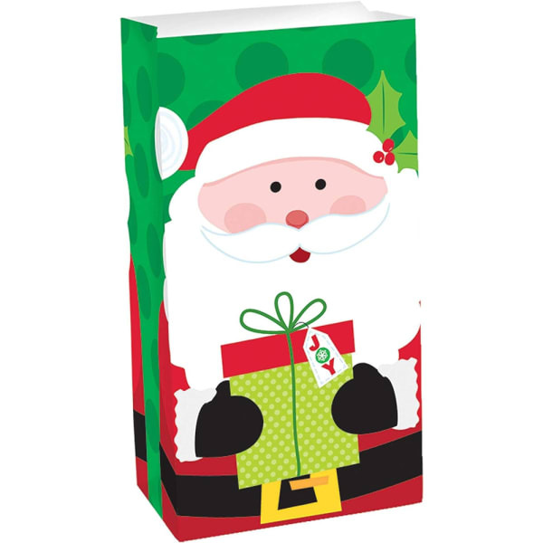 Amscan Santa Claus Paper Christmas Treat Bag