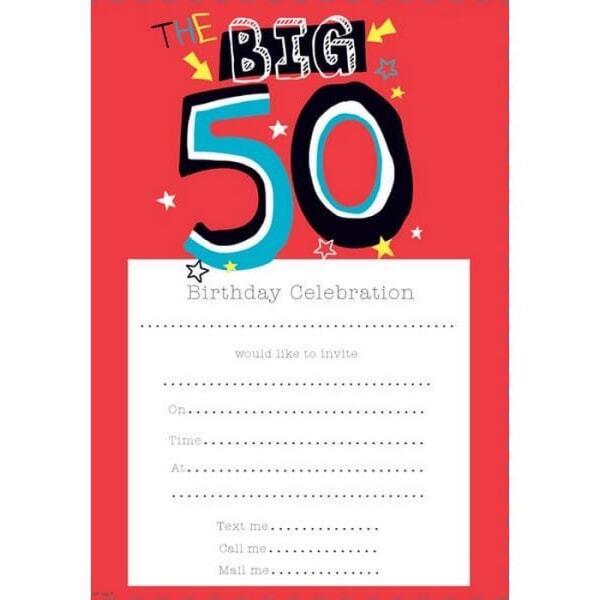 Simon Elvin 50th Birthday Notepad (Pack of 20)