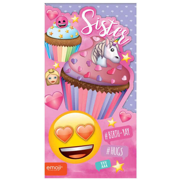 Emoji Sister Birthday Card