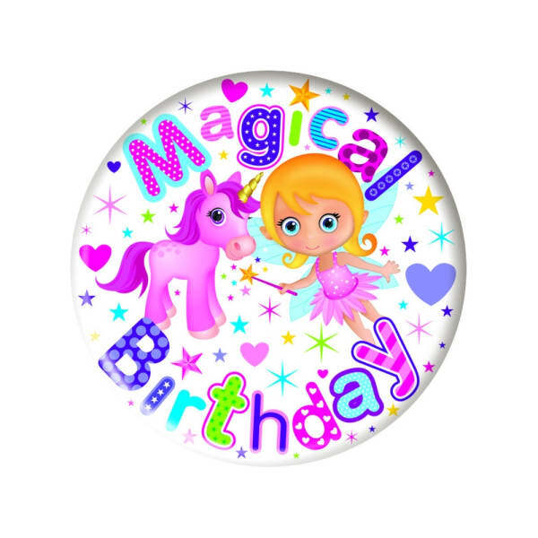 Simon Elvin Magical Birthday Round Badge Set (Pack of 6)