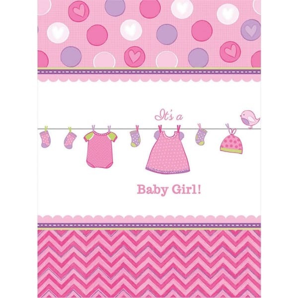 Amscan It´s A Baby Girl Paper Love Party Table Cover