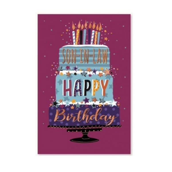 Simon Elvin Happy Birthday Son In Law Card (Pack of 6)