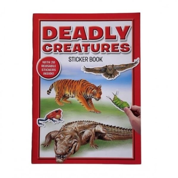 Deadly Creatures Reusable Stickers (Pack of 20)