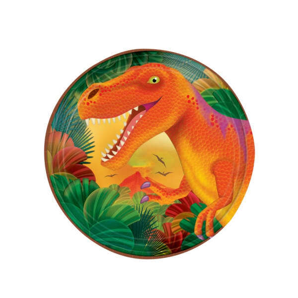 Prehistoric Dinosaur Party Plates (Pack of 8)