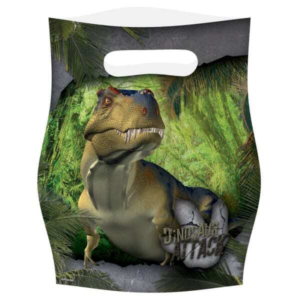 Amscan Dinosaur Attack Party Bags (Pack of 8)