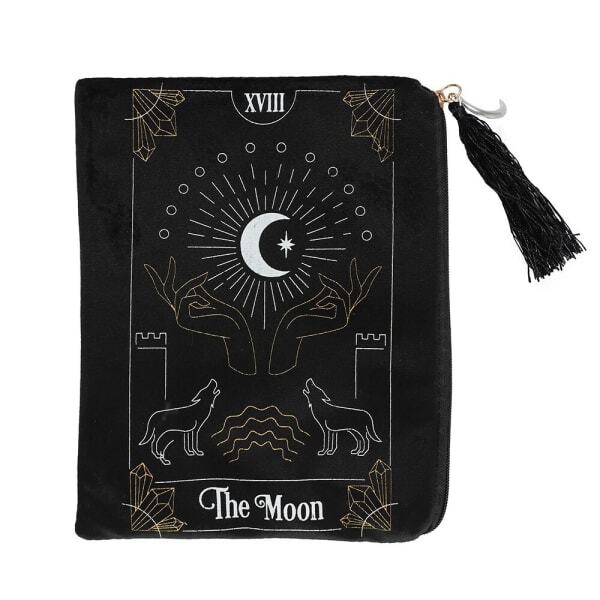 Something Different The Moon Tarot Cards Zipper Pouch