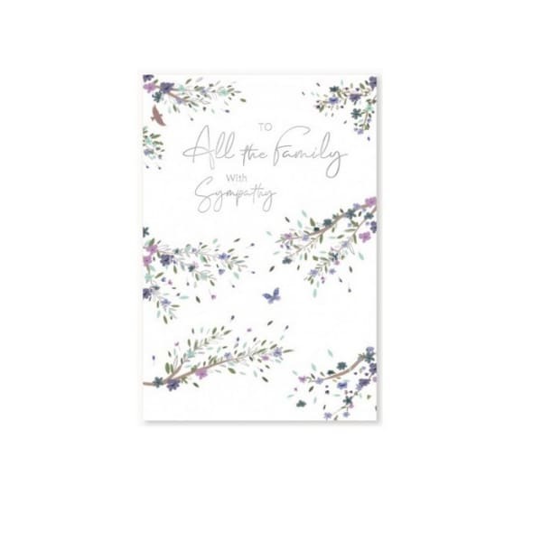 Simon Elvin To All Family Sympathy Card (Pack of 6)