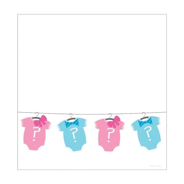 Creative Party Bow or Bowtie Gender Reveal Party Table Cover