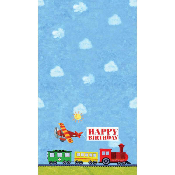 On The Go Plastic Happy Birthday Party Table Cover