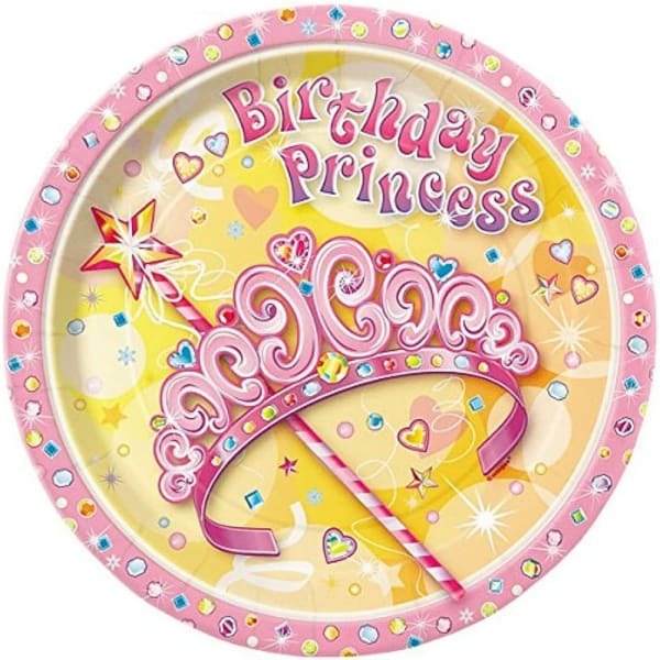 Unique Party Pretty Princess Party Plates (Pack of 8)