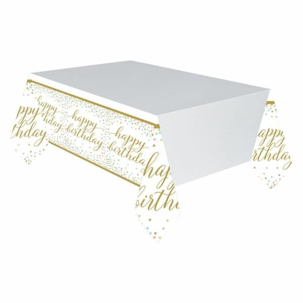 Amscan Plastic Confetti Happy Birthday Party Table Cover