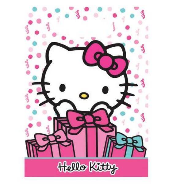 Hello Kitty Cake Party Plastic Party Bags (Pack of 8)