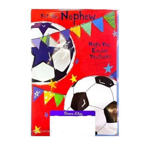 Simon Elvin For You Nephew Football Card (Pack of 6)