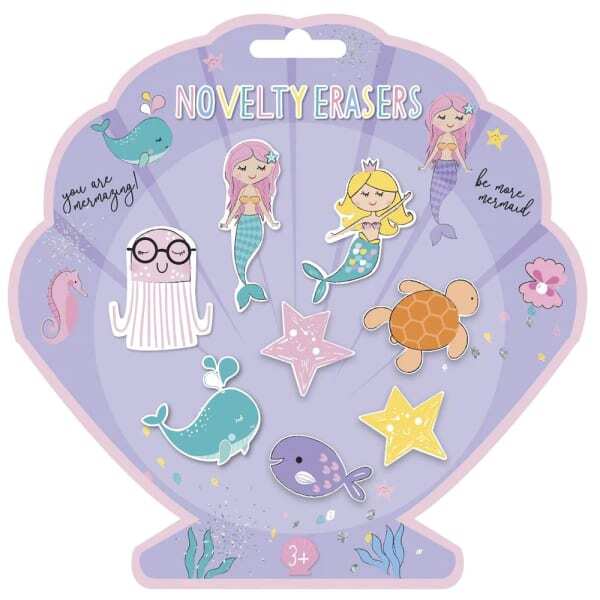 Mermaid Erasers (Pack of 8)