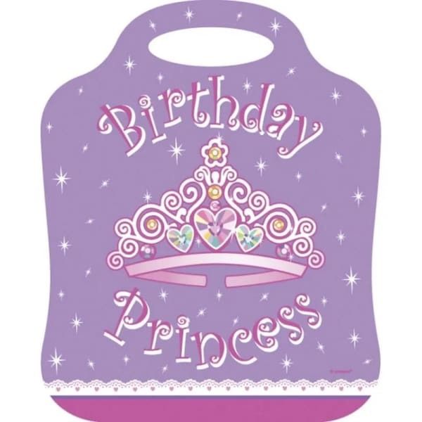 Unique Party Princess Tiara Birthday Party Bag (Pack of 8)