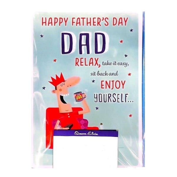 Simon Elvin Enjoy Yourself Fathers Day Card (Pack of 6)