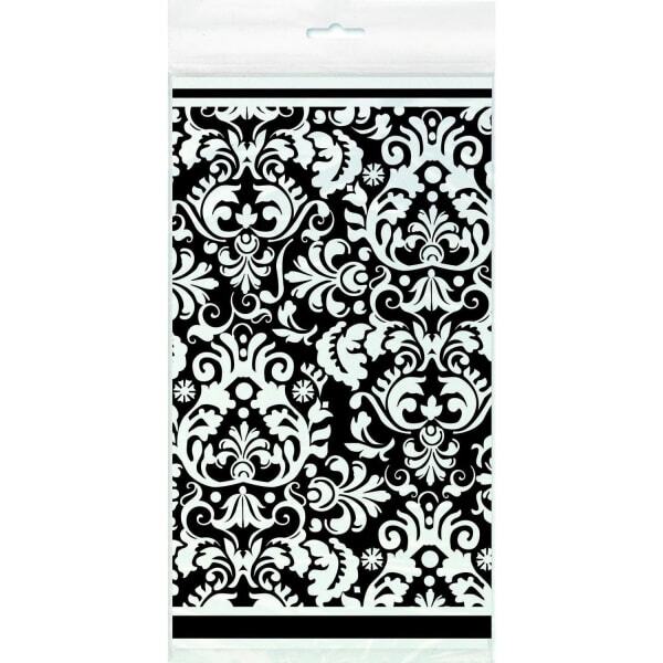 Unique Party Plastic Damask Tablecloth