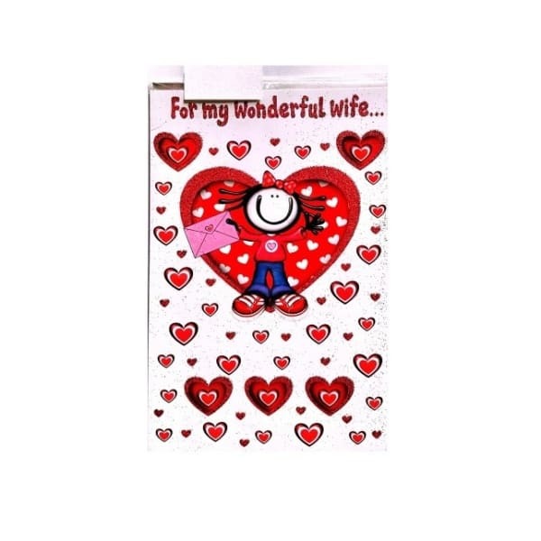 For My Wonderful Wife Card