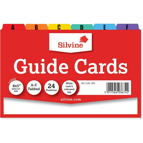 Silvine Letters Guide Cards