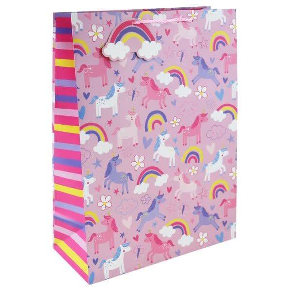 Eurowrap Unicorn And Rainbow Gift Bag (Pack of 6) (XL)