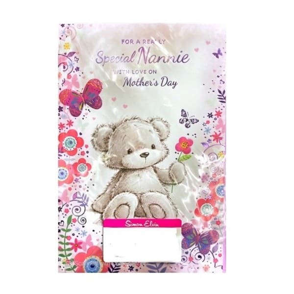 Simon Elvin Nannie Cute Butterflies Card (Pack of 6)