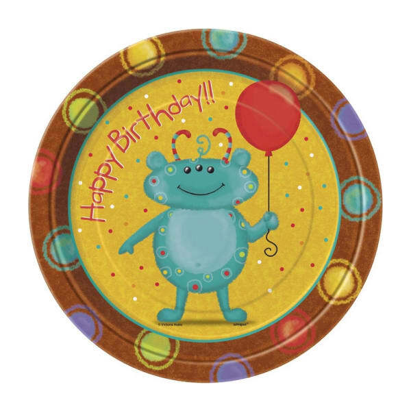 Unique Party Alien Party Plates (Pack of 8)