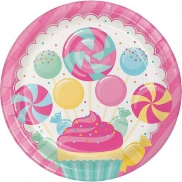 Creative Party Paper Candy Dinner Plate (Pack of 8)