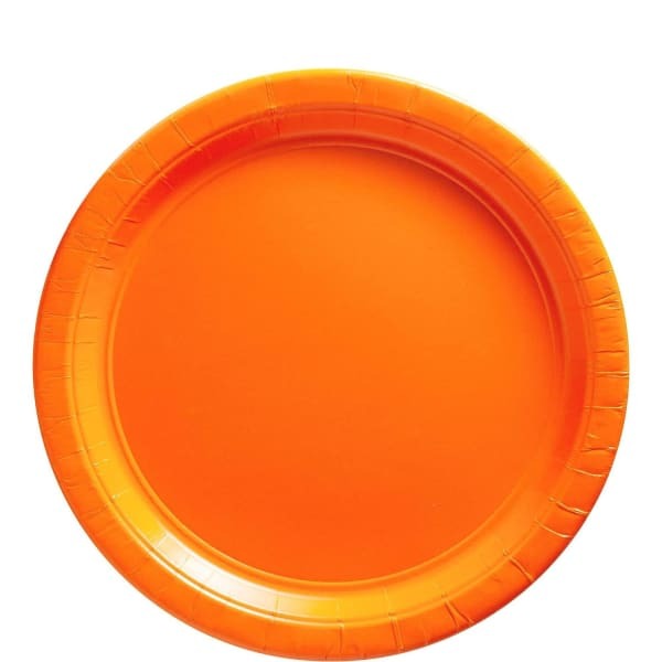 Unique Party Plastic Round Party Plates (Pack of 8)