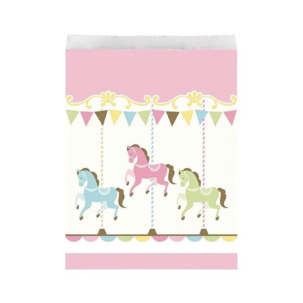 Creative Party Carousel Paper Party Bags (Pack of 8) (L)